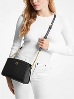 Chantal Large Pebbled Leather Crossbody Bag