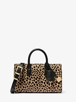 Scarlett Extra-Small Cheetah Print Calf Hair Crossbody Bag