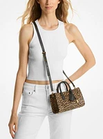 Scarlett Extra-Small Cheetah Print Calf Hair Crossbody Bag