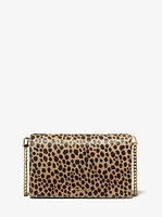 Jet Set Medium Cheetah Print Calf Hair Crossbody Bag