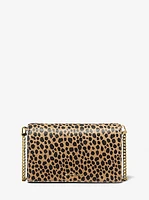 Jet Set Medium Cheetah Print Calf Hair Crossbody Bag