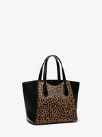 Taryn Small Cheetah Print Calf Hair Convertible Crossbody Bag