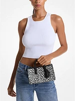 Scarlett Extra-Small Cheetah Print Calf Hair Crossbody Bag