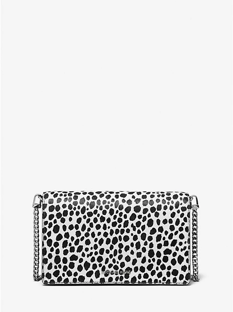 Jet Set Medium Cheetah Print Calf Hair Crossbody Bag