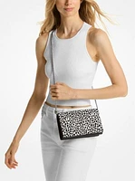 Jet Set Medium Cheetah Print Calf Hair Crossbody Bag