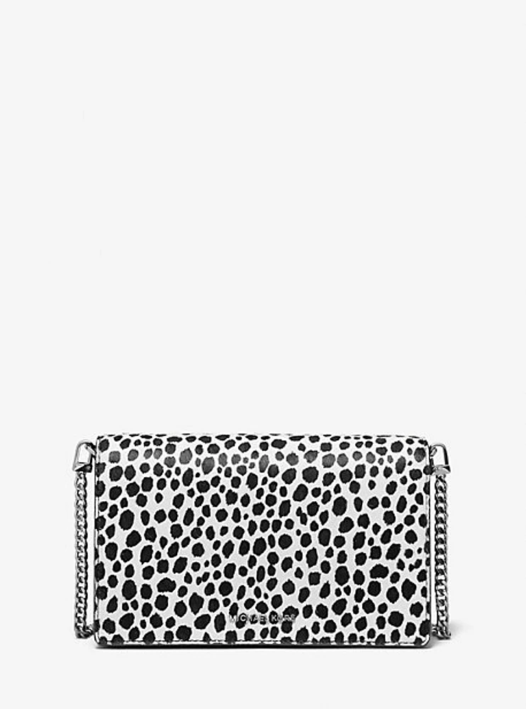 Jet Set Medium Cheetah Print Calf Hair Crossbody Bag