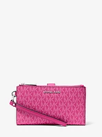 Jet Set Embellished Signature Logo Wristlet