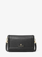 Jet Set Small Pebbled Leather Smartphone Convertible Crossbody Bag