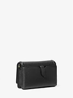 Jet Set Small Pebbled Leather Smartphone Convertible Crossbody Bag