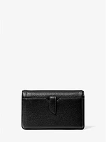 Jet Set Small Pebbled Leather Smartphone Convertible Crossbody Bag
