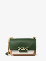 Heather Extra-Small Color-Block Leather Crossbody Bag