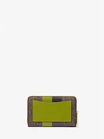 Small Logo Stripe Wallet