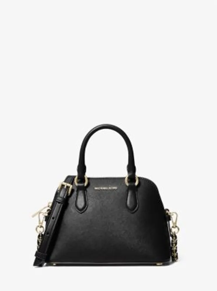 Michael Kors Veronica Medium Leather Dome Satchel - Macy's