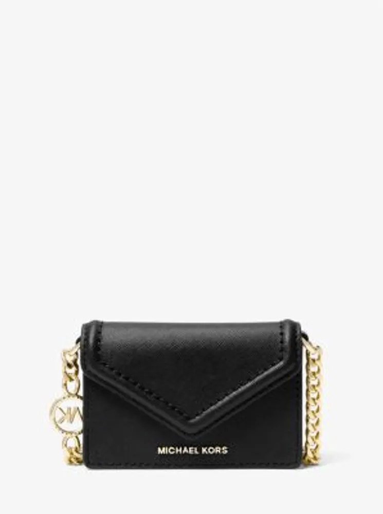 Jet Set Small Saffiano Leather Envelope Crossbody Bag