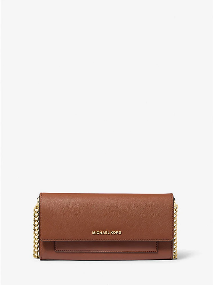 Jet Set Medium Saffiano Leather 2-in-1 Convertible Crossbody Bag