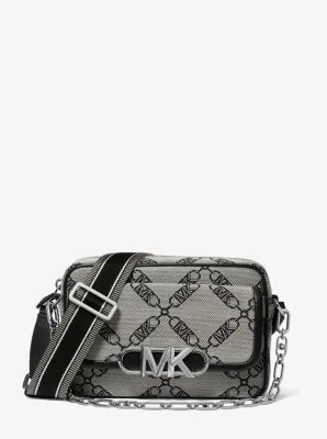 Parker Medium Empire Logo Jacquard Crossbody Bag