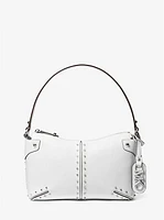 Astor Large Studded Leather Shoulder Bag