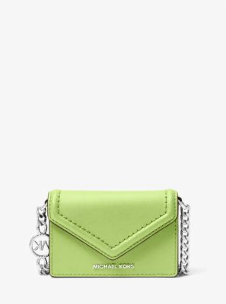 Jet Set Micro Saffiano Leather Envelope Crossbody Bag