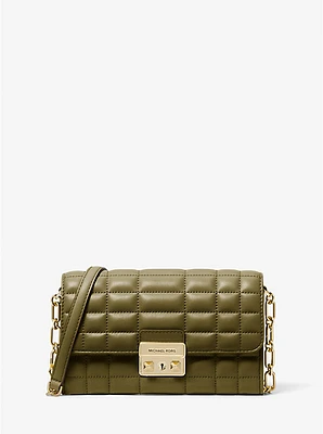 Tribeca Large Leather Convertible Crossbody Bag