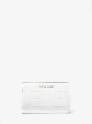 Empire Medium Crocodile Embossed Patent Leather Wallet