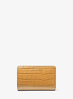 Empire Medium Crocodile Embossed Patent Leather Wallet