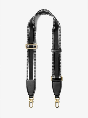 Striped Nylon Bag Strap