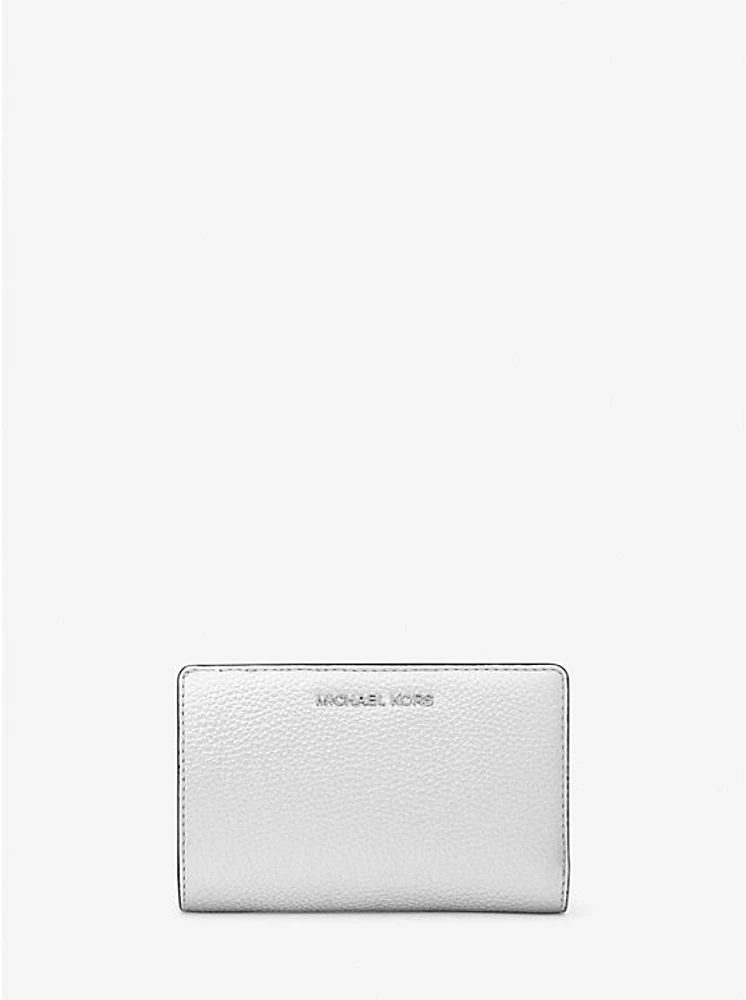 Empire Medium Metallic Pebbled Leather Wallet