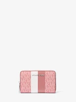 Jet Set Small Signature Logo Stripe Card Case