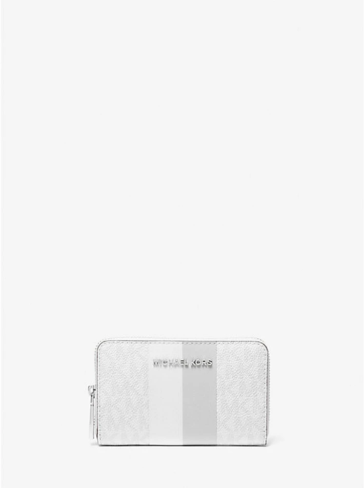 Jet Set Small Signature Logo Stripe Card Case