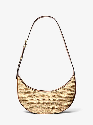 Avra Medium Hand-Crocheted and Leather Crossbody Bag