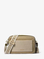 Maeve Large Two-Tone Denim Crossbody Bag