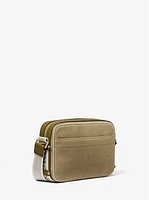 Maeve Large Two-Tone Denim Crossbody Bag