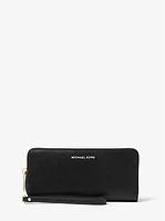 Leather Continental Wristlet