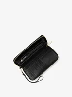 Leather Continental Wristlet