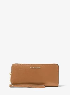 Leather Continental Wristlet