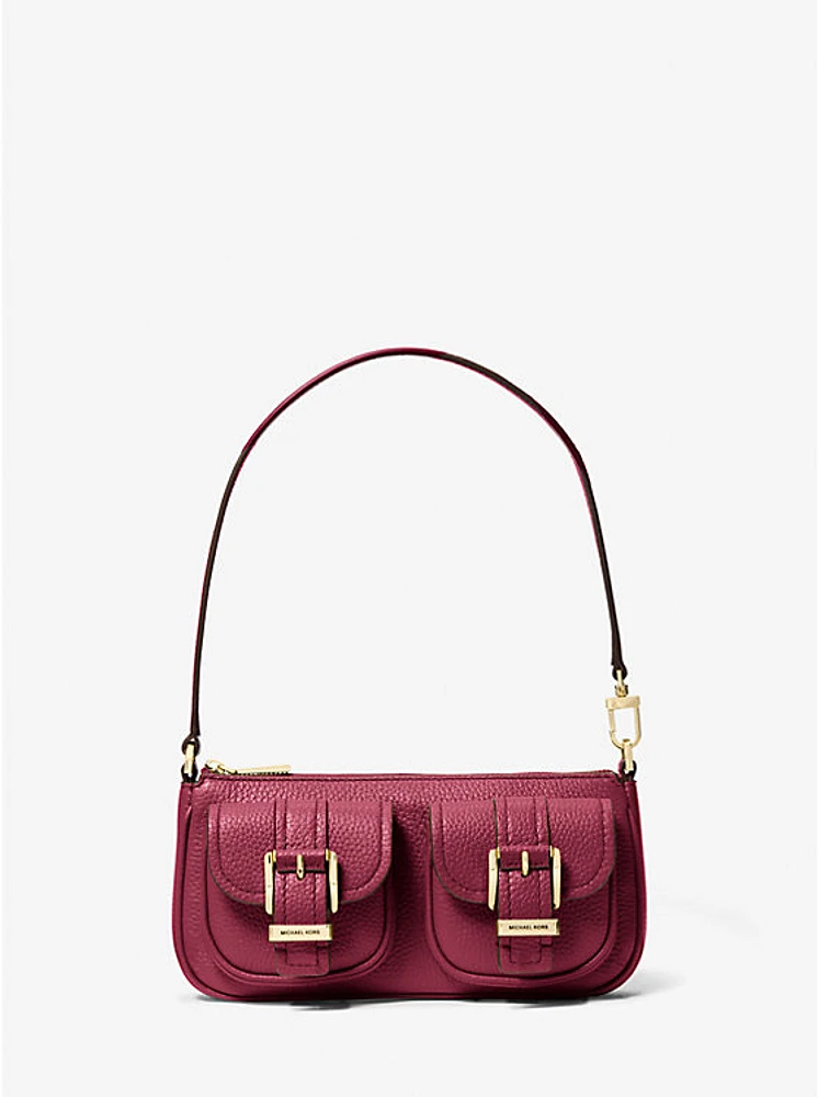 Bolso pochette Zoe pequeño de piel granulada