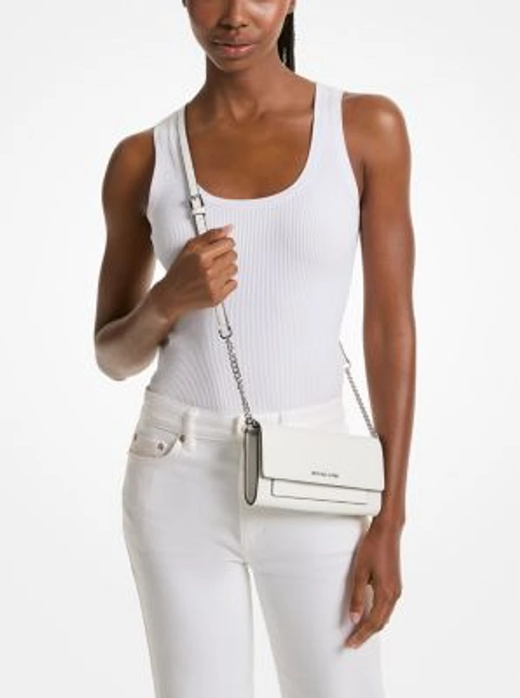 Jet Set Medium Saffiano Leather 2-in-1 Convertible Crossbody Bag