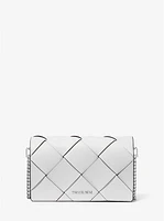 Bandolera Jet Set mediana de piel tejida
