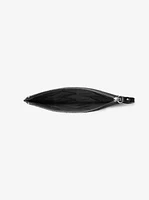 Jet Set Travel Extra-Large Woven Leather Wristlet