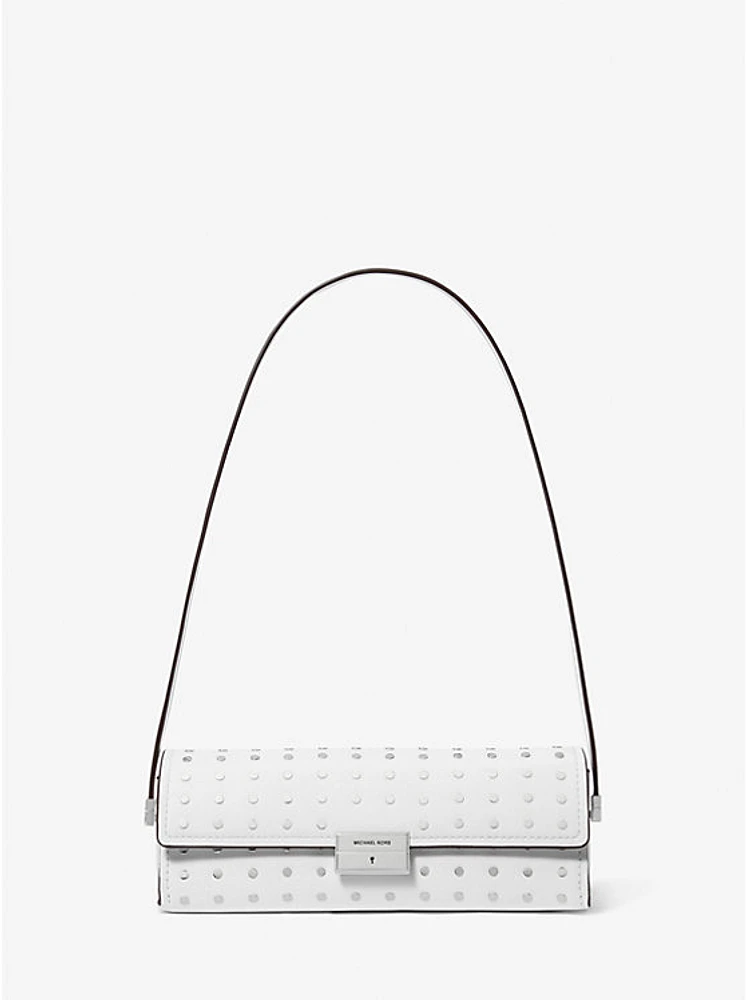 Bolso pochette convertible Ludlow pequeño de piel con tachuelas