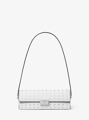 Bolso pochette convertible Ludlow pequeño de piel con tachuelas