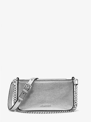 Bryant Small Metallic Leather Convertible Pochette