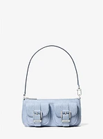 Bolso pochette Zoe pequeño en denim