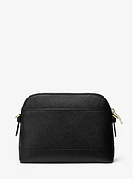 Large Saffiano Leather Dome Crossbody Bag