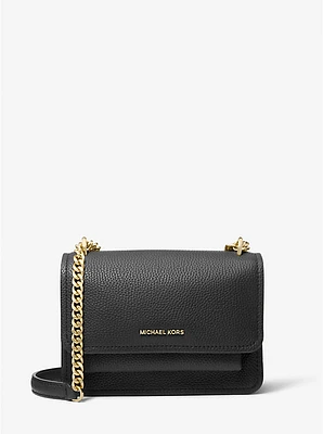 Claire Small Pebbled Leather Convertible Shoulder Bag