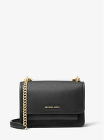 Claire Small Pebbled Leather Convertible Shoulder Bag