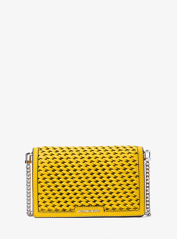 Jet Set Medium Hand-Woven Leather Crossbody Bag