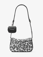 Jet Set Medium Leopard Logo Crossbody Bag with Case for Apple AirPods Pro®