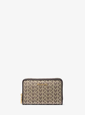 Jet Set Small MK2000 Logo Jacquard Wallet