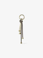 Gold-Tone and Speckled Cord Bag Charm